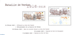 France 2017 Most Beautiful Stamp Of 2016, Special S/s, Mint NH, History - World War I - Neufs