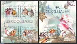 Burundi 2012 Shells 2 S/s, Mint NH, Nature - Shells & Crustaceans - Marine Life