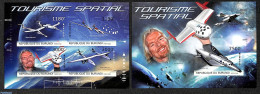 Burundi 2012 Space Tourism  2 S/s, Imperforated, Mint NH, Space Exploration - Tourism - Sonstige & Ohne Zuordnung