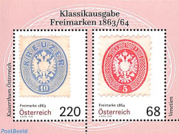 Austria 2018 Stamps Of 1863/64 S/s, Mint NH, Stamps On Stamps - Ongebruikt