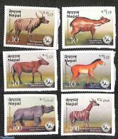 Nepal 2017 Prehistoric Mammals Of Nepal 6v S-a, Mint NH, Nature - Animals (others & Mixed) - Prehistoric Animals - Vor- U. Frühgeschichte
