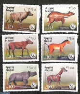 Nepal 2017 Prehistoric Mammals Of Nepal 6v S-a, Mint NH, Nature - Animals (others & Mixed) - Prehistoric Animals - Préhistoriques