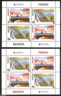 Romania 2018 Europa, Bridges 2 M/s, Mint NH, History - Sport - Transport - Europa (cept) - Cycling - Automobiles - Rai.. - Nuovi