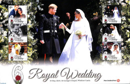New Zealand 2018 Royal Wedding M/s, Mint NH, History - Kings & Queens (Royalty) - Nuovi