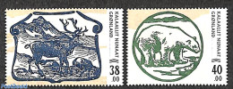 Greenland 2018 Banknotes 2v, Mint NH, Nature - Various - Bears - Deer - Money On Stamps - Ongebruikt