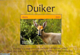 Liberia 2018 Duiker S/s, Mint NH, Nature - Animals (others & Mixed) - Autres & Non Classés