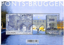 Belgium 2018 Europa, Bridges S/s, Mint NH, History - Europa (cept) - Art - Bridges And Tunnels - Ongebruikt