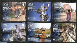 Jersey 2018 Jersey Overseas Aid 6v, Mint NH, Nature - Cattle - Water, Dams & Falls - Jersey