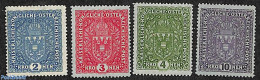 Austria 1917 Definitives 4v, Normal Paper, (size 25x30mm), Unused (hinged), History - Coat Of Arms - Ongebruikt