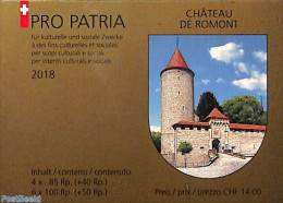 Switzerland 2018 Pro Patria Booklet, Mint NH, Stamp Booklets - Art - Castles & Fortifications - Neufs