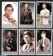 Jersey 2018 Prince Charles 70th Birthday 6v, Mint NH, History - Kings & Queens (Royalty) - Familles Royales