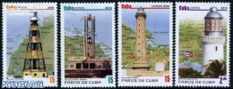 Cuba 2010 Lighthouses 4v, Mint NH, Various - Lighthouses & Safety At Sea - Maps - Ongebruikt