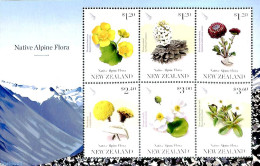 New Zealand 2019 Mountain Flora 6v M/s, Mint NH, Nature - Flowers & Plants - Neufs