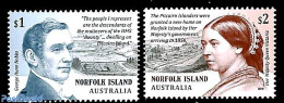 Norfolk Island 2019 Pitcairn Settlement 2v, Mint NH - Autres & Non Classés