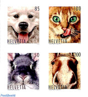 Switzerland 2019 Animal Friends 4v S-a, Mint NH, Nature - Animals (others & Mixed) - Cats - Dogs - Horses - Rabbits / .. - Neufs