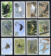 Tonga 2018 Birds Of Prey 12v (white Borders), Mint NH, Nature - Birds - Birds Of Prey - Sonstige & Ohne Zuordnung