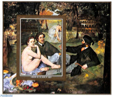 Manama 1971 Manet Painting S/s, Imperforated, Mint NH, Art - Modern Art (1850-present) - Nude Paintings - Manama