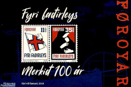 Faroe Islands 2019 For Orphins Of War S/s, Mint NH, History - Flags - World War I - WW1