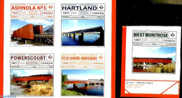 Canada 2019 Historic Covered Bridges 5v S-a, Mint NH, Art - Bridges And Tunnels - Unused Stamps