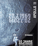 Austria 2019 50 Years Moonlanding S/s, Mint NH, Transport - Space Exploration - Ungebraucht