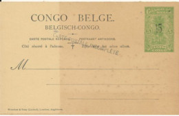 BELGIAN CONGO   PS SBEP 58 REPLY CPI UNUSED - Ganzsachen