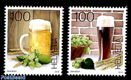 Switzerland 2019 Beer 2v, Mint NH, Health - Nature - Food & Drink - Beer - Unused Stamps