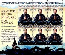 Vatican 2019 Don Giuseppe Diana M/s, Mint NH, Religion - Religion - Ongebruikt