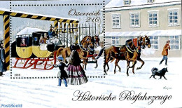 Austria 2019 History Of Post, Sledge Coach S/s, Mint NH, Nature - Transport - Dogs - Horses - Post - Coaches - Ungebraucht