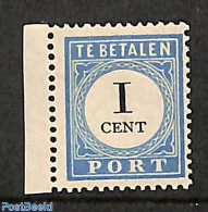 Netherlands 1881 Postage Due 1c, Type I, Perf. 12.5, Mint NH - Andere & Zonder Classificatie