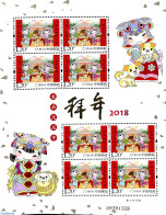 China People’s Republic 2018 Newyear M/s, Mint NH, Various - New Year - Ungebraucht
