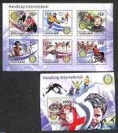 Togo 2011 Rotary 2 S/s, Mint NH, Health - Various - Disabled Persons - Rotary - Handicaps