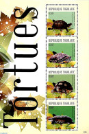 Togo 2014 Turtles 4v M/s, Mint NH, Nature - Reptiles - Turtles - Togo (1960-...)
