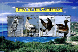 Saint Vincent & The Grenadines 2011 Canouan, Birds 4v M/s, Mint NH, Nature - Birds - Ducks - St.Vincent E Grenadine