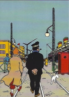 TINTIN Carte Postale Haddock Et Tintin. Le Monde De Tintin Exposition - Fumetti