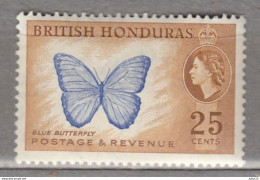 BRITISH HONDURAS 1953 Butterfly MNH (**) Mi 148 #Fauna988 - Honduras Britannique (...-1970)