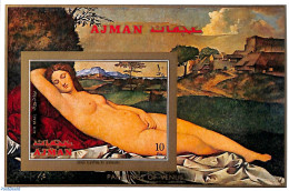 Ajman 1971 Paintings S/s, Imperforated, Mint NH, Art - Nude Paintings - Paintings - Adschman