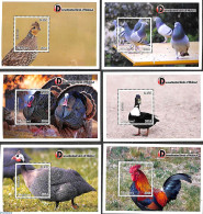 Malawi 2018 Domesticated Birds 6 S/s, Mint NH, Nature - Birds - Poultry - Malawi (1964-...)