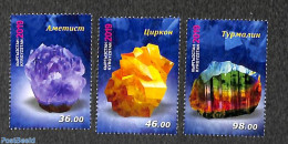 Kyrgyzstan 2019 Gemstones 3v, Mint NH, History - Geology - Sonstige & Ohne Zuordnung