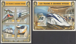 Niger 2016 Railways 2 S/s, Mint NH, Transport - Railways - Trains