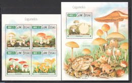 Guinea Bissau 2015 Mushrooms 2 S/s, Mint NH, Nature - Mushrooms - Pilze