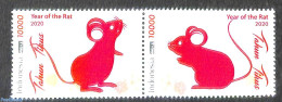 Indonesia 2020 Year Of The Rat 2v [:], Mint NH, Various - New Year - New Year