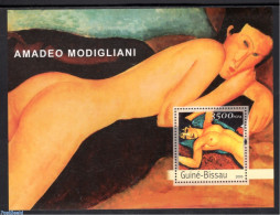 Guinea Bissau 2003 Amadeo Modigliani S/s, Mint NH, Art - Amedeo Modigliani - Nude Paintings - Paintings - Guinea-Bissau