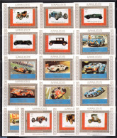 Ajman 1973 Cars 16 S/s, Mint NH, Sport - Transport - Autosports - Automobiles - Ferrari - Cars