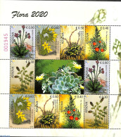 Kosovo 2020 Flowers M/s (with 2 Sets), Mint NH, Nature - Flowers & Plants - Other & Unclassified
