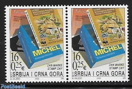 Serbia/Montenegro 2003 With Engraver Sign., Mint NH, Stamp Day - Dag Van De Postzegel