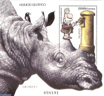 Spain 2020 Ricardo, Graphic Humor S/s, Mint NH, Nature - Rhinoceros - Post - Art - Comics (except Disney) - Nuevos