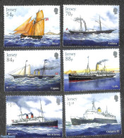 Jersey 2020 Postal Ships 6v, Mint NH, Transport - Post - Ships And Boats - Post