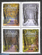 Aland 2020 4 Seasons 4v [+], Mint NH, Nature - Trees & Forests - Rotary, Lions Club