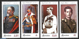 Romania 2020 Uniforms Of Royalties 4v, Mint NH, History - Various - Kings & Queens (Royalty) - Uniforms - Ongebruikt