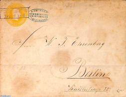 Germany, Prussia 1860 Envelope 3sg From SCHREIBERNAU To Berlin, Used Postal Stationary - Sonstige & Ohne Zuordnung